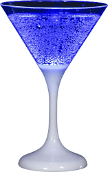 Unison Cocktail lichtgevend glas 22 cl - Incl. batterij