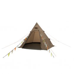 Easy Camp Otra Tipi is opgezet en klaar – de open deur nodigt u uit voor een ruim en comfortabel verblijf in de natuur.
