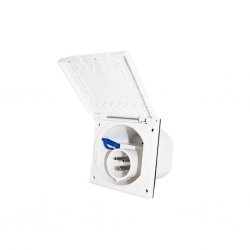 CEE Electric socket for caravan and mobile home of 100 x 100 mm.