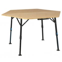 DEFA Hexagon Bamboe 120 x 70 cm Campingtafel