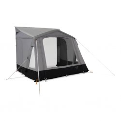 De Dometic Leggera Air 300 S is een lichtgewicht voortent met luchtslangen voor caravans en campers, die snel op te zetten is.