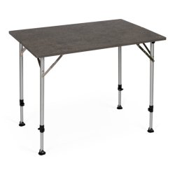 Water, heat and UV light resistant camping table. Dometic Zero Concrete Medium.