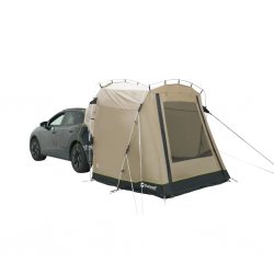 Outwell Dune SUV is een flexibele autotent die aan de achterkant van de auto kan worden bevestigd of zelfstandig kan worden geb