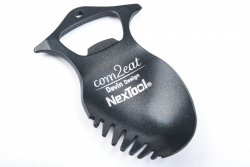 Minispork i rostfritt stål.