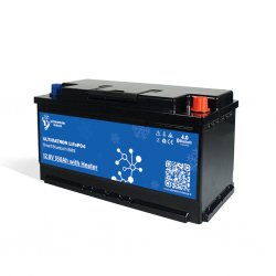 150 Ah lithiumbatterij voor caravan en camper met ingebouwd verwarmingssysteem en Bluetooth-verbinding. Kan parallel worden gesc