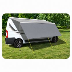 Praktisch zonnedoek van UV-bestendig en reflecterend materiaal.