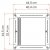 Dimensions for Fiamma Rollo Vent 40 blackout curtain