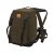 Backpack for hunting and fishing with built-in stool made of water-resistant material with a soft seat in neoprene.