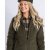 Pinewood Harriette Gewatteerd Fleecejack Dames Groen/Suèdebruin
