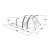 Dimensional drawing for Outwell Bayfield 5 Family Tent