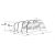 Dimensional drawing of the family tent Outwell Avondale 5PA