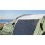 Tinted windows give a pleasant light while reducing the transparency of the tent.
