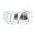 Outwell Newburg 240 Air Motorhome tent 240-270 cm dimension sketch