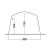 Dimensions for the door in the Outwell Lindale 5PA tent.