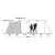 Height sketch for Outwell Knoxville 7SA family tent.