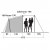 Ceiling height for Outwell Odessa 5 tent.