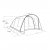 Dimensional drawing for Outwell Hayward Lake 4ATC family tent.