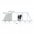 Height sketch of Outwell Wood Lake 7ATC Family tent.