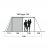 Ceiling height for the tent Outwell Nevada 5PE