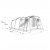 Dimensional sketch for the family tent Outwell Greenwood 4