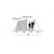 Elevation sketch for the family tent Easy Camp Base Air 500
