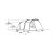 Dimensional sketch for the family tent Easy Camp Base Air 500
