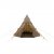 Easy Camp Rands Tipi is opgezet en klaar – de open deur nodigt u uit voor een ruim en comfortabel verblijf in de natuur.