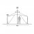 Dimensions with open front on Robens Chinook Ursa Tipi tent