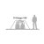 Height measurement Robens Boulder 2 dome tent.