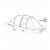 Dimensional drawing Robens Pioneer 2EX tent.