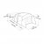 Dimensions for the camp tent Robens Wolf Moon TC 5XP.