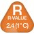 R-value: 2.4 ( -1°C)