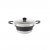 Folding pot of 2.5 L with lid.