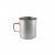 Ultralichte titanium pan voor twee personen, met een inhoud van 1300 ml.