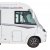 The sunshade from the side of the motor home.