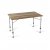 Vatten, värme och UV-ljus tåligt campingbord. Dometic Zero Light Oak Large Campingbord