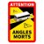 Sticker with Angles Morts as required in France.