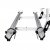 Bicycle rack with space for two bicycles.