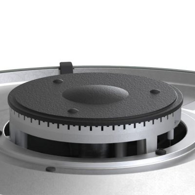 De Cadac Carri Chef 50 BBQ / Grill 2 Braai is uitgerust met een krachtige roestvrijstalen brander van 3,7 kW.