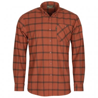 Pinewood Värnamo Flannel shirt Men Terracotta