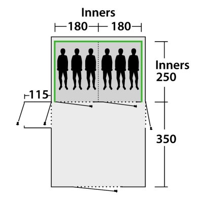 Plan for Outwell Montana 6AC Family Tent
