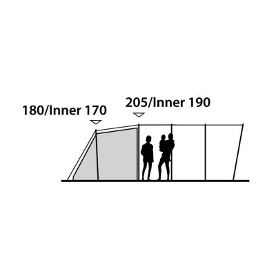 Height drawing Outwell Flagstaff 5