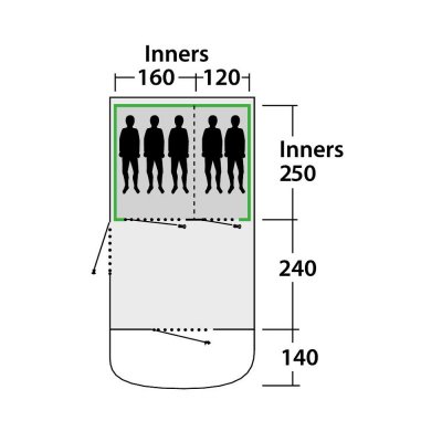 Floorplan Outwell Flagstaff 5