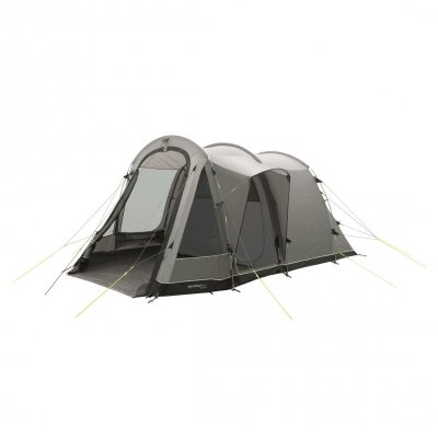 Regnskyddad sidoingång gör familjetältet enkelt tillgängligt även vid sämre väder.