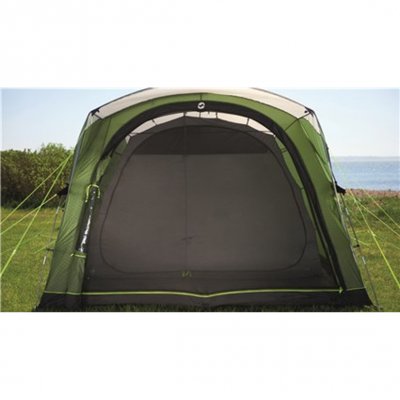 Mosquito nets on the big opening at the front of the family tent Outwell Franklin 5