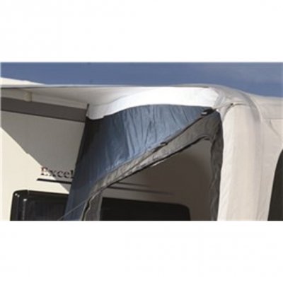 Roof over the side entrance makes the awning easily accessible even in bad weather.