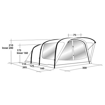 Drawing for Outwell Lindale 5PA Tent