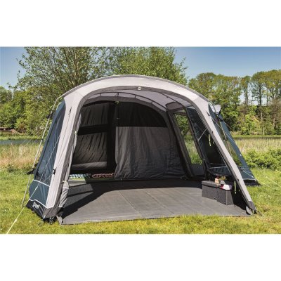 Large panoramic opening at the front allows the tent to be used as a protected patio (the picture shows the tent Outwell Montana
