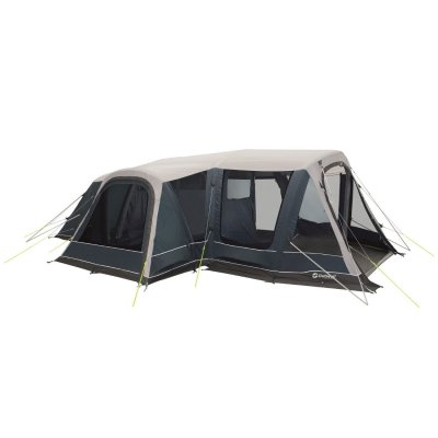 Outwell Airville 6SA spacious family tent for six people with air ducts and extra large living room.