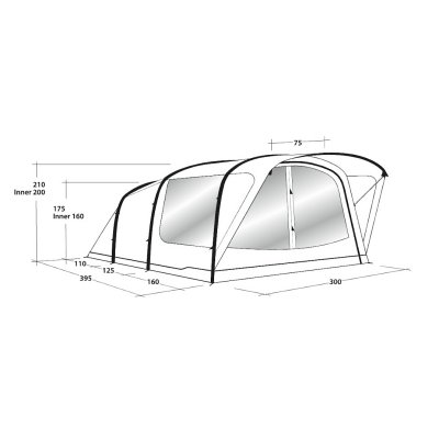 Drawing for Outwell Lindale 5PA tent